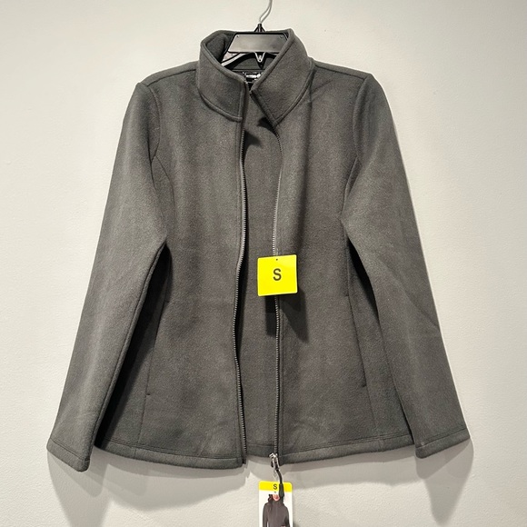 32 Degrees Ladies' Brushed Faux Wool Jacket GREEN , Size S - Picture 5 of 7